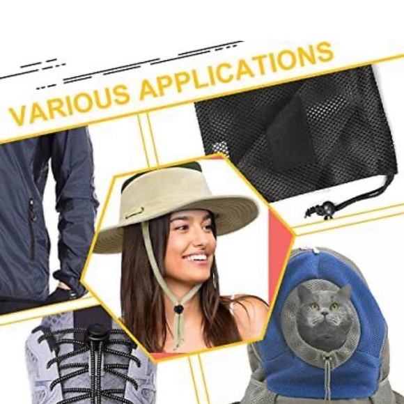 50 elastic cord fasteners with spring toggle Arts and Crafts DIY projects - Picture 3 of 16